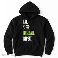 Eat Sleep Baseball Repeat Hoodie thumb 0