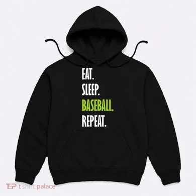 Eat Sleep Baseball Repeat Hoodie