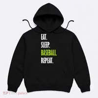 Eat Sleep Baseball Repeat Hoodie thumb 0