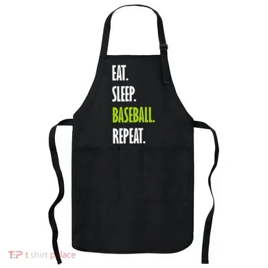 Eat Sleep Baseball Repeat Apron