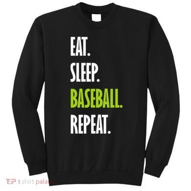 Eat Sleep Baseball Repeat Sweatshirt