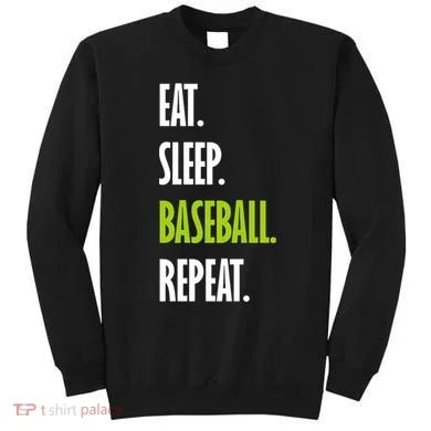 Eat Sleep Baseball Repeat Sweatshirt