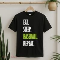 Eat Sleep Baseball Repeat T-Shirt thumb 2