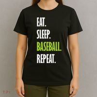 Eat Sleep Baseball Repeat T-Shirt thumb 4