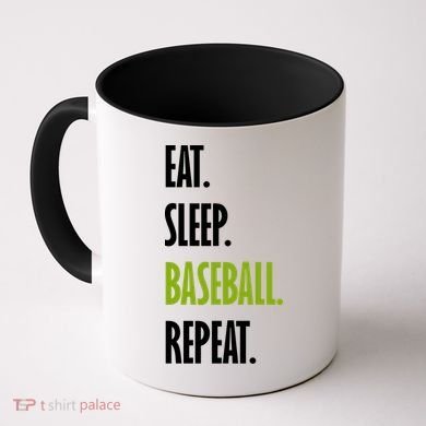 Eat Sleep Baseball Repeat Coffee Mug