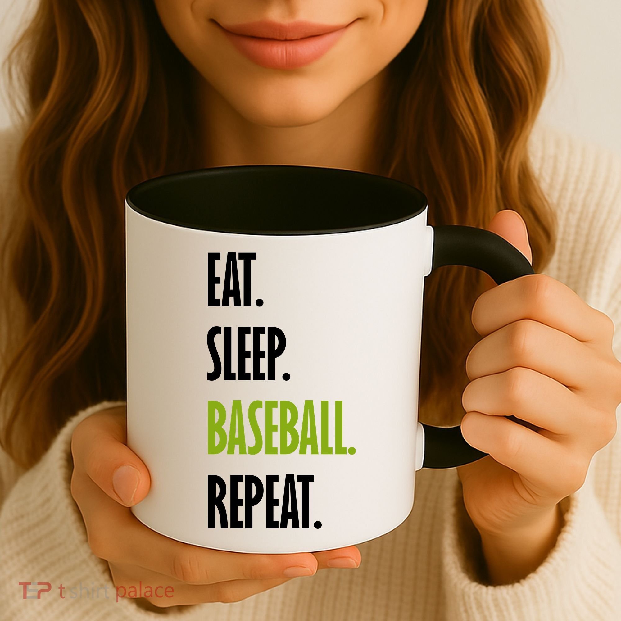 Eat Sleep Baseball Repeat Coffee Mug