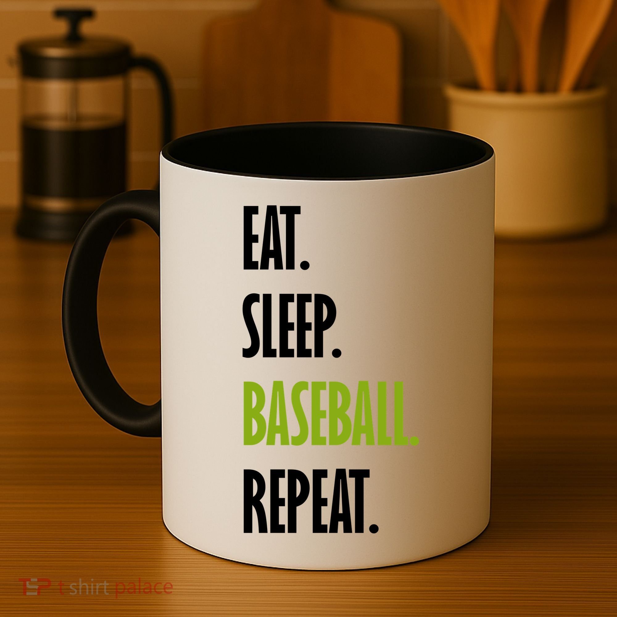 Eat Sleep Baseball Repeat Coffee Mug