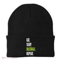 Eat Sleep Baseball Repeat Beanie thumb 0