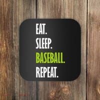 Eat Sleep Baseball Repeat Coaster thumb 0