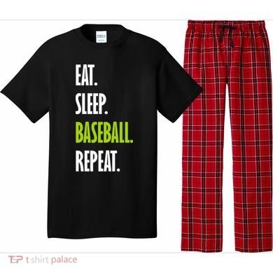 Eat Sleep Baseball Repeat Pajama Set