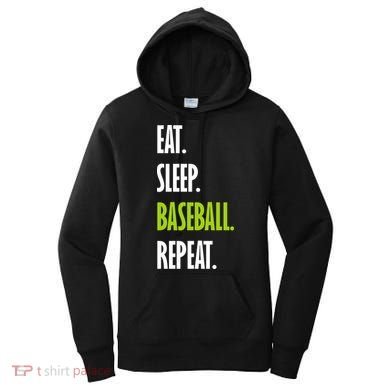 Eat Sleep Baseball Repeat Women's Hoodie