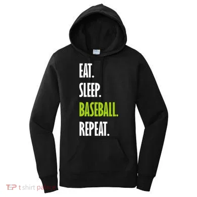 Eat Sleep Baseball Repeat Women's Hoodie