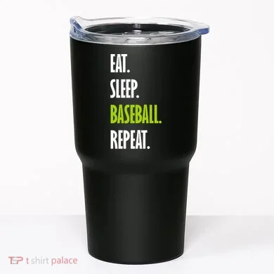 Eat Sleep Baseball Repeat Tumbler