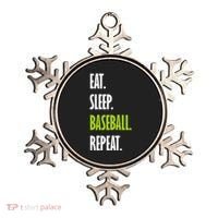 Eat Sleep Baseball Repeat Ornament thumb 0
