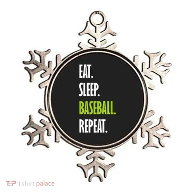 Eat Sleep Baseball Repeat Ornament