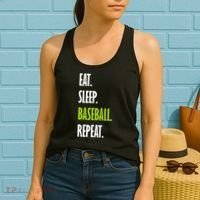 Eat Sleep Baseball Repeat Women's Tank Top thumb 2