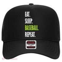 Eat Sleep Baseball Repeat Hat thumb 0