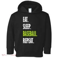 Eat Sleep Baseball Repeat Toddler Hoodie thumb 0