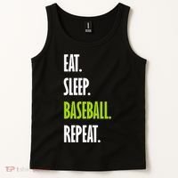 Eat Sleep Baseball Repeat Tank Top thumb 2