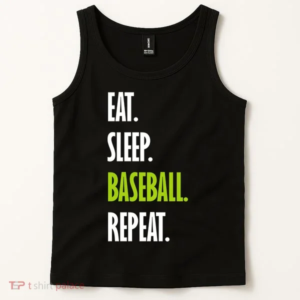 Eat Sleep Baseball Repeat Tank Top