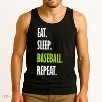 Eat Sleep Baseball Repeat Tank Top thumb 3