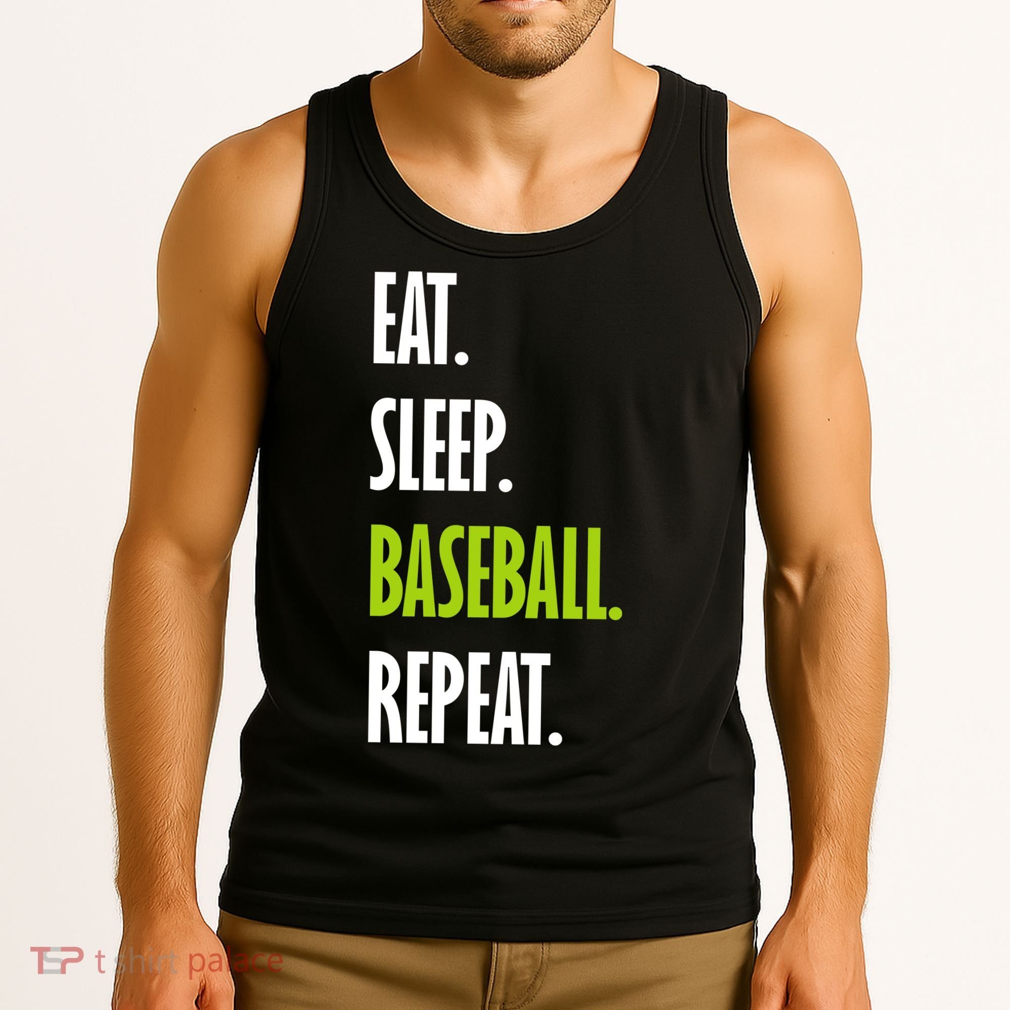 Eat Sleep Baseball Repeat Tank Top