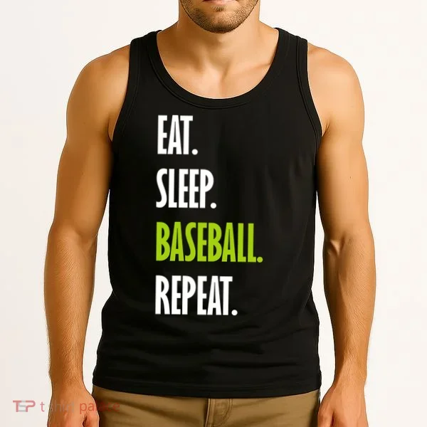 Eat Sleep Baseball Repeat Tank Top