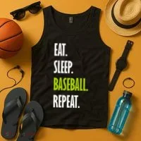 Eat Sleep Baseball Repeat Tank Top thumb 4