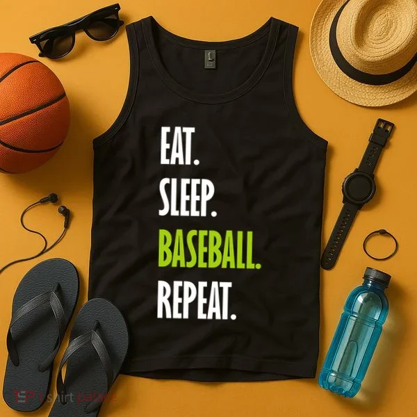 Eat Sleep Baseball Repeat Tank Top