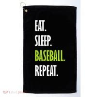 Eat Sleep Baseball Repeat Golf Towel thumb 0