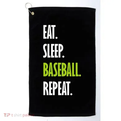 Eat Sleep Baseball Repeat Golf Towel