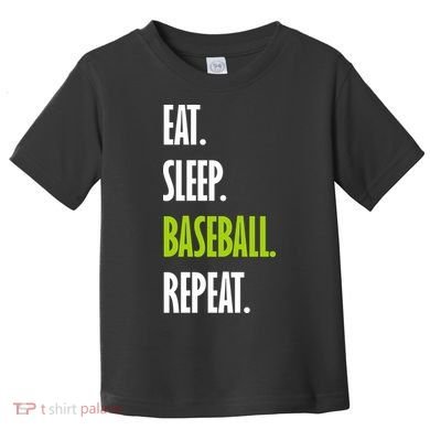 Eat Sleep Baseball Repeat Toddler T-Shirt