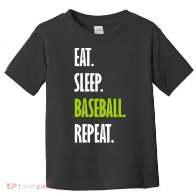 Eat Sleep Baseball Repeat Toddler T-Shirt