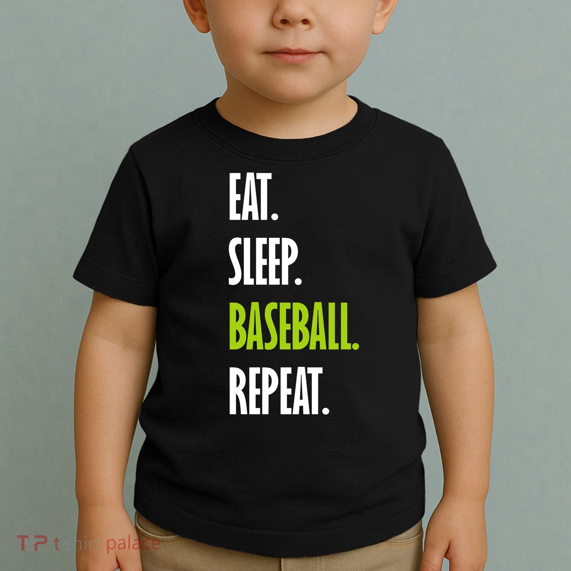 Eat Sleep Baseball Repeat Toddler T-Shirt