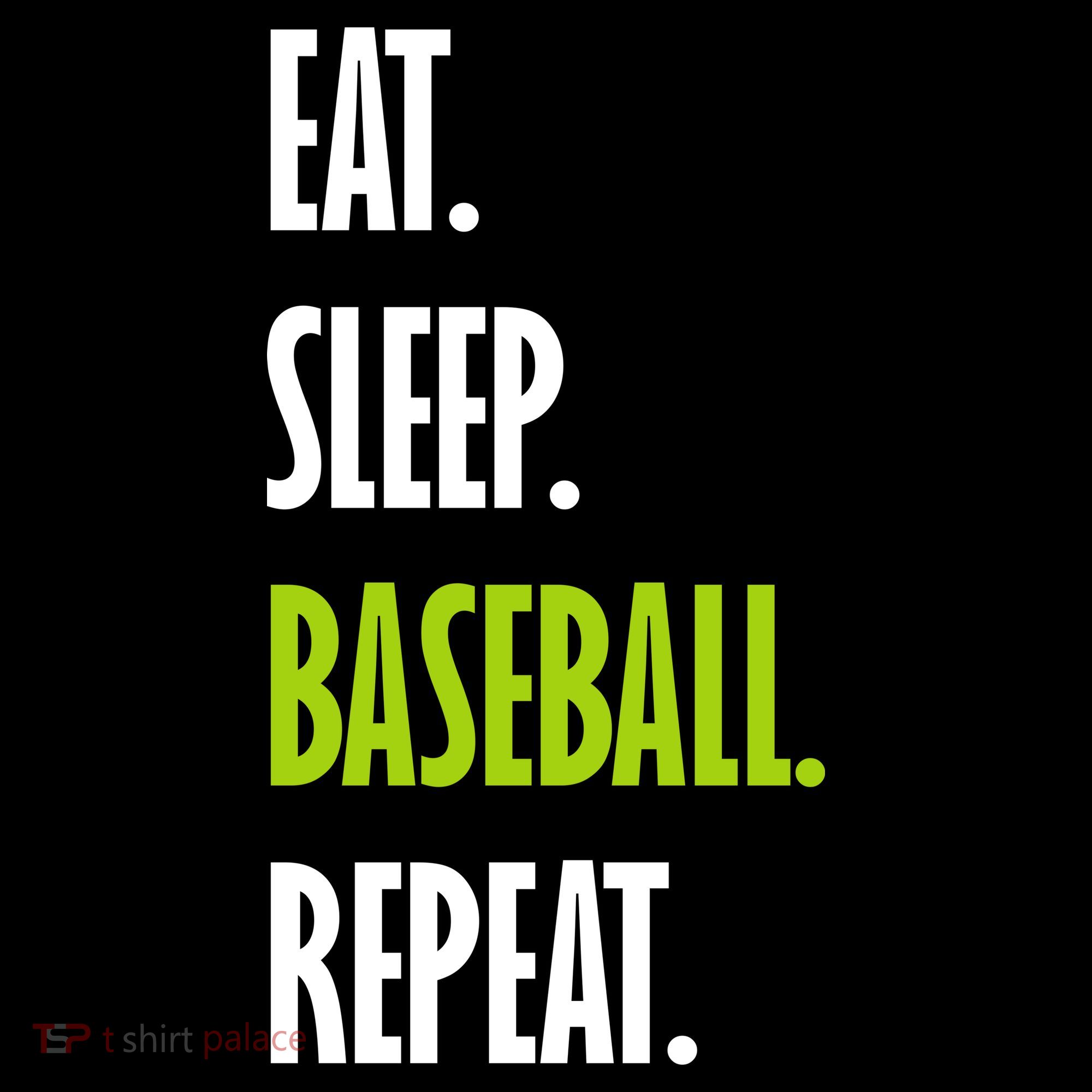 Eat Sleep Baseball Repeat Toddler T-Shirt