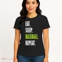 Eat Sleep Baseball Repeat Women's T-Shirt thumb 4