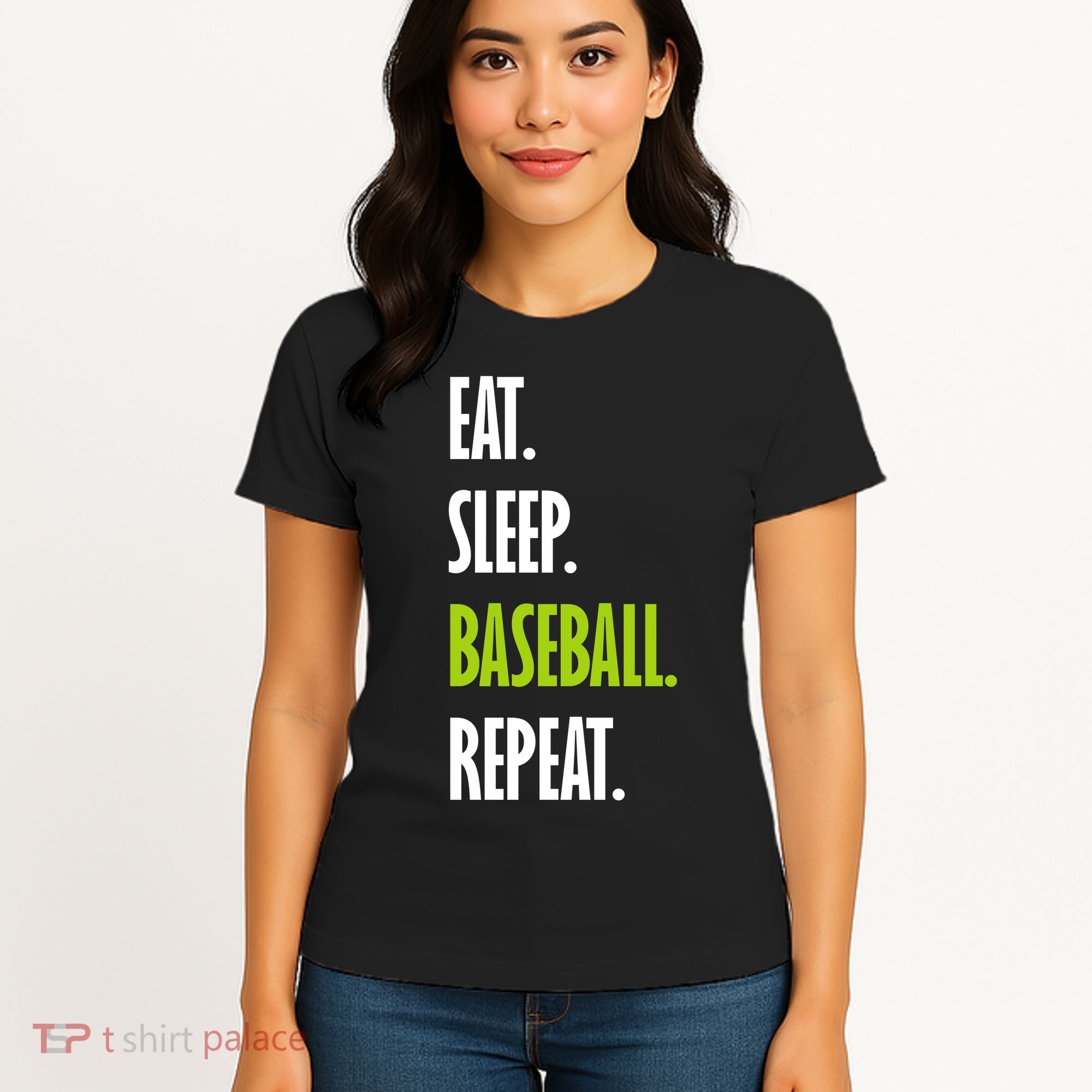 Eat Sleep Baseball Repeat Women's T-Shirt