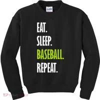 Eat Sleep Baseball Repeat Kids Sweatshirt thumb 0