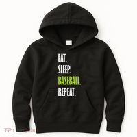 Eat Sleep Baseball Repeat Kids Hoodie thumb 0
