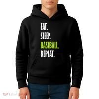 Eat Sleep Baseball Repeat Kids Hoodie thumb 4