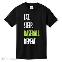 Eat Sleep Baseball Repeat Kids T-Shirt thumb 0