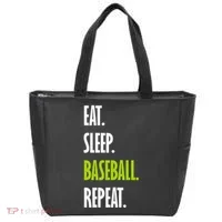 Eat Sleep Baseball Repeat Tote Bag thumb 0