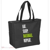 Eat Sleep Baseball Repeat Tote Bag thumb 2