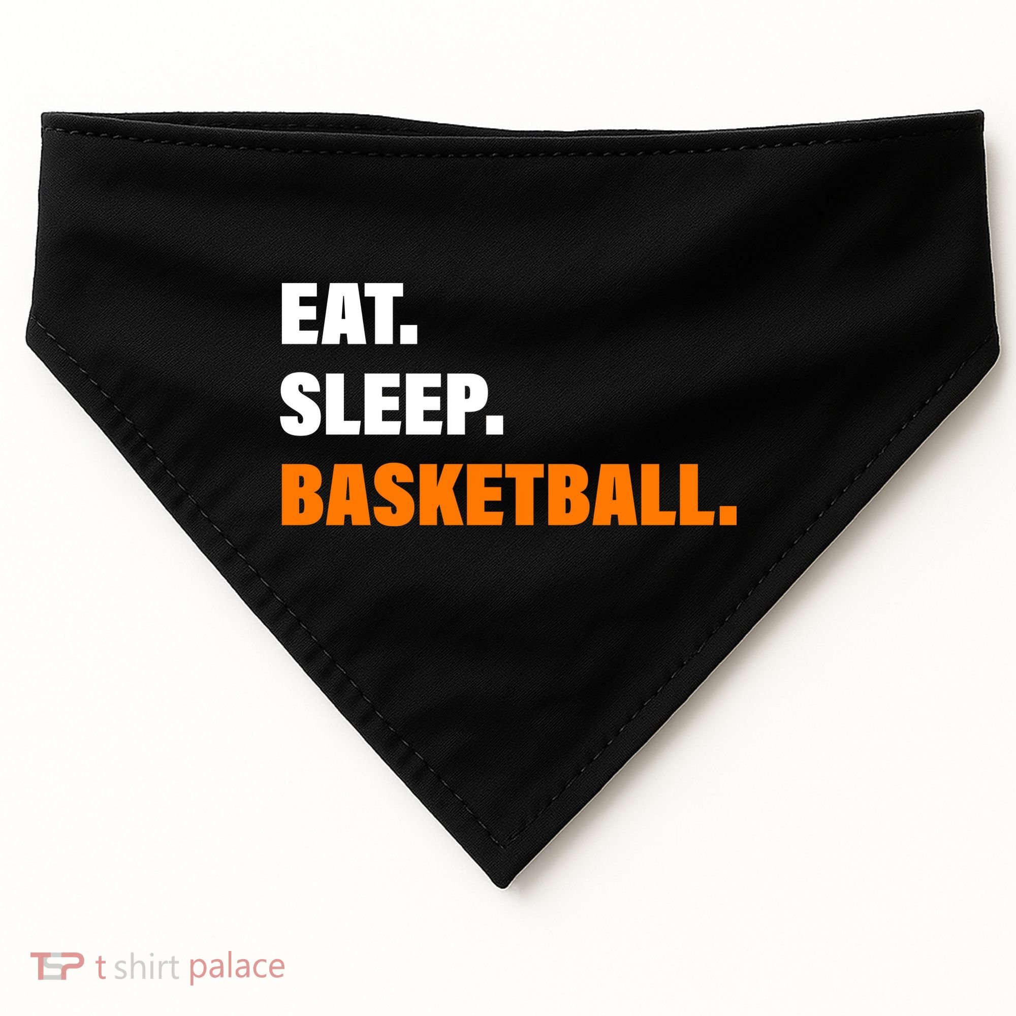 Eat Sleep Basketball USA-Made Doggie Bandana