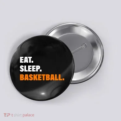Eat Sleep Basketball Button