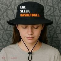 Eat Sleep Basketball Bucket Hat thumb 3