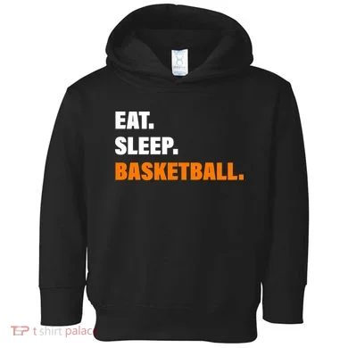 Eat Sleep Basketball Toddler Hoodie