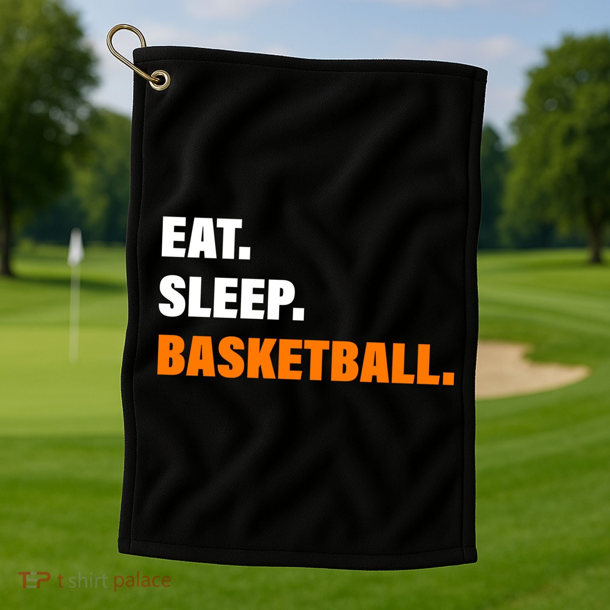 Eat Sleep Basketball Golf Towel