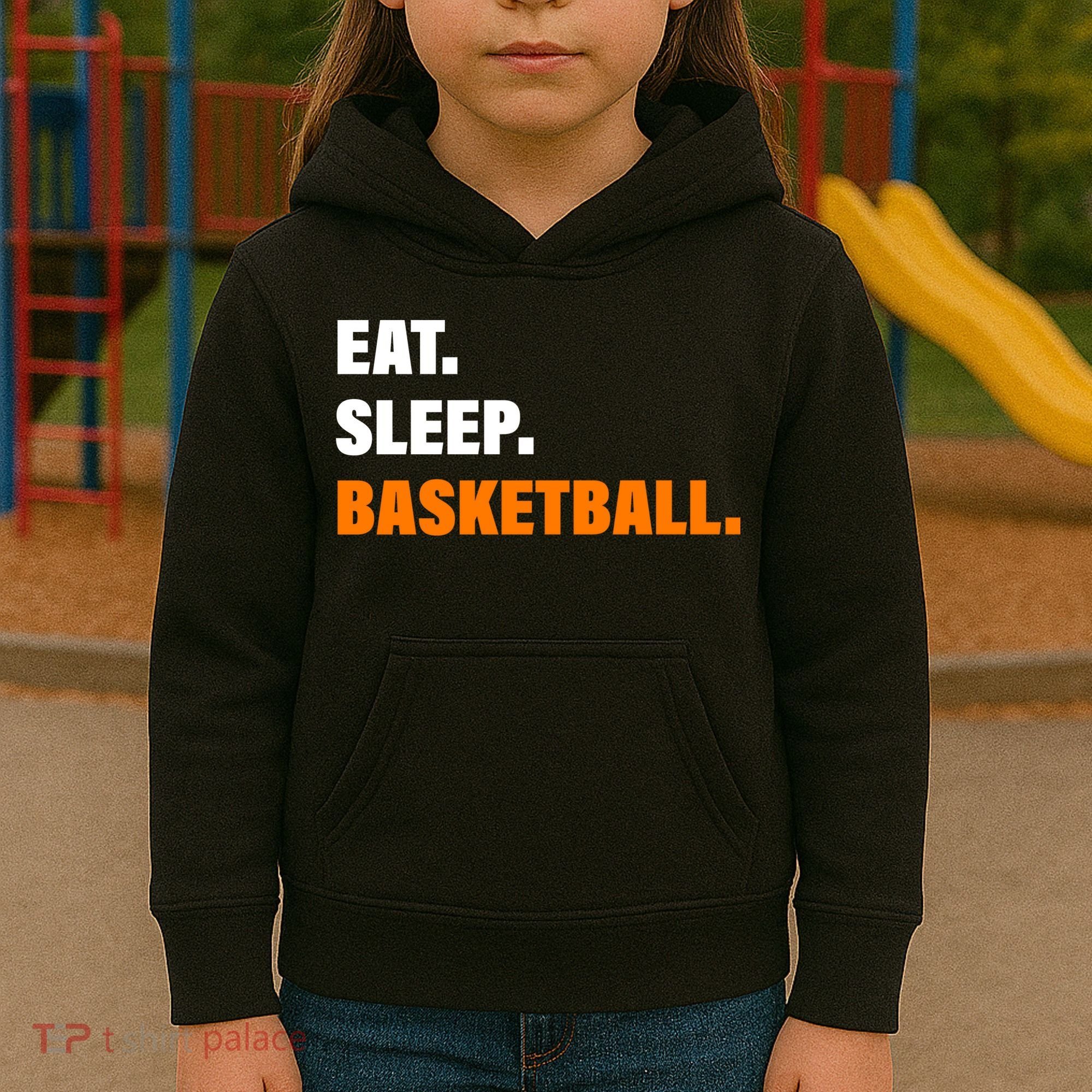 Eat Sleep Basketball Kids Hoodie