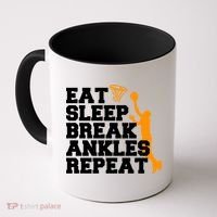 Eat Sleep Break Ankles Repeat Coffee Mug thumb 0